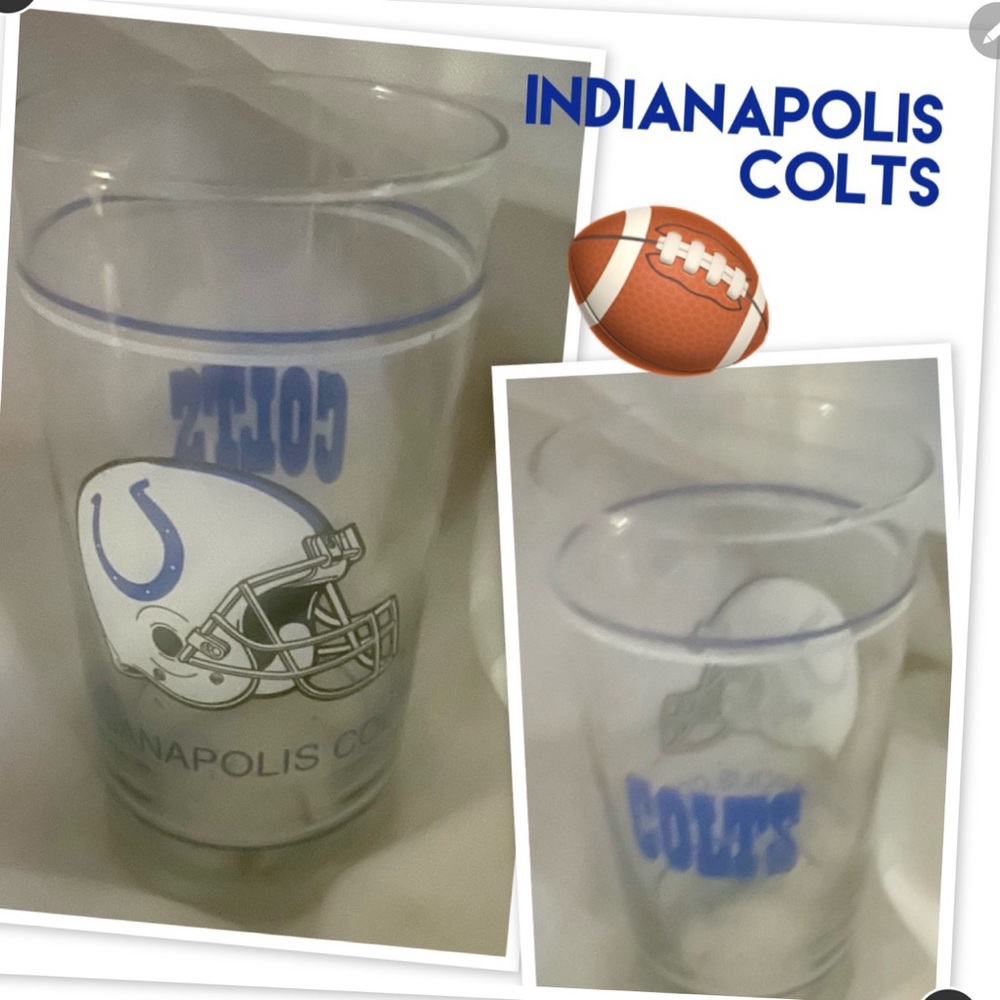Glass Tumbler - Blue and White